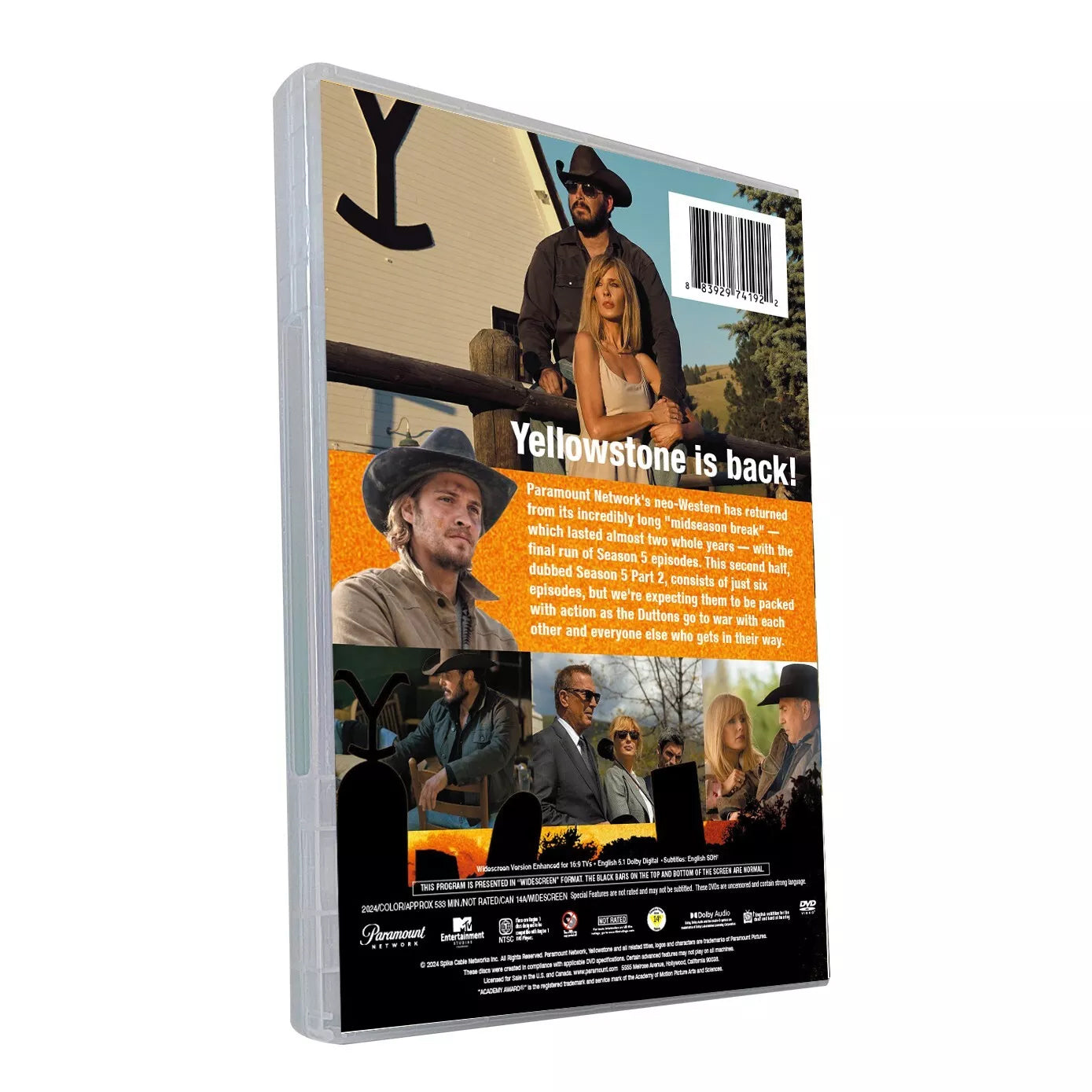 Yellowstone Season 5 PART 2 ( 2DVD ) Episode 9- Episode 14