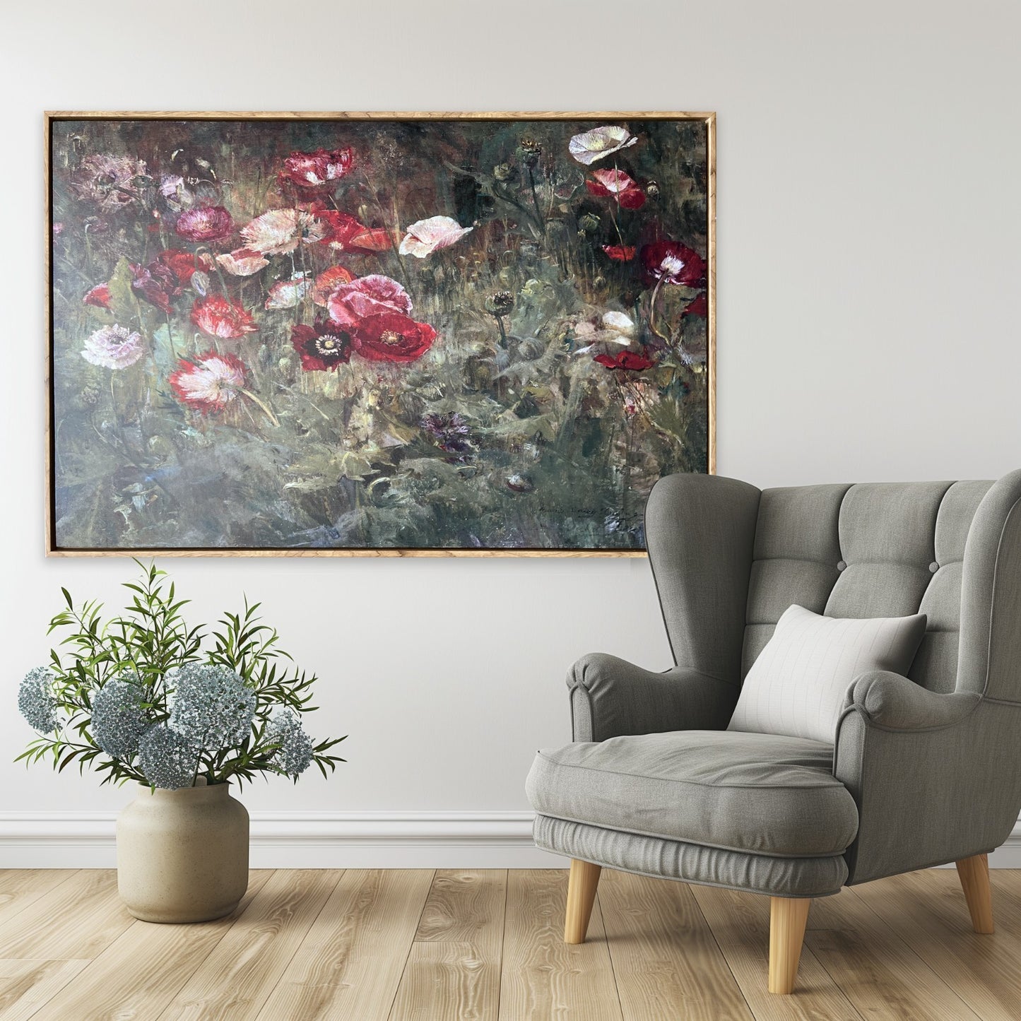 A Bed of Poppies Print 36x24