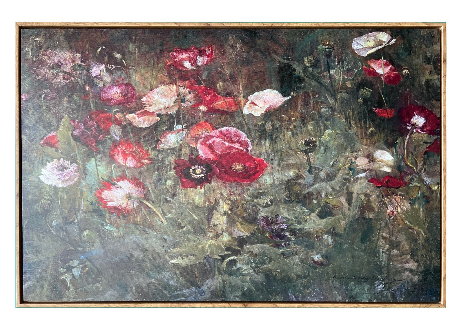 A Bed of Poppies Print 36x24