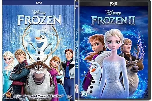 Frozen 1 & 2 DVD (Bundle Package)