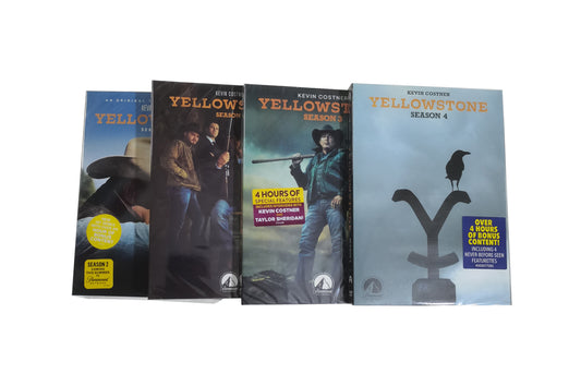 Yellowstone Complete Seasons 1-4 [DVD] with box (Heavy version)