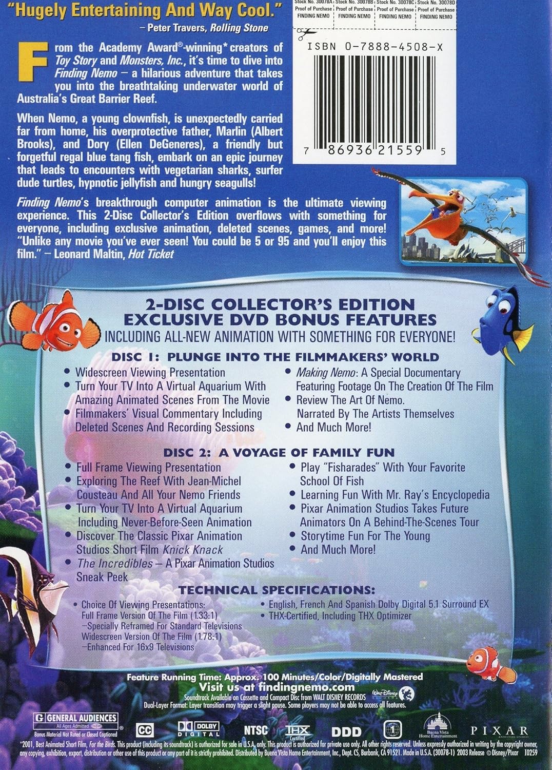 Finding Nemo DVD