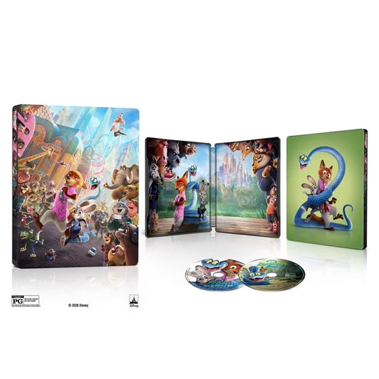 Disney Zootopia 2 US Steelbook (4K UHD + Blu-ray + Digital) Limited Edition