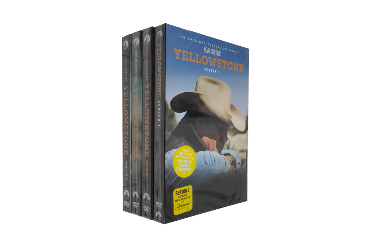 Yellowstone Complete Seasons 1-4 [DVD] with box (Heavy version)