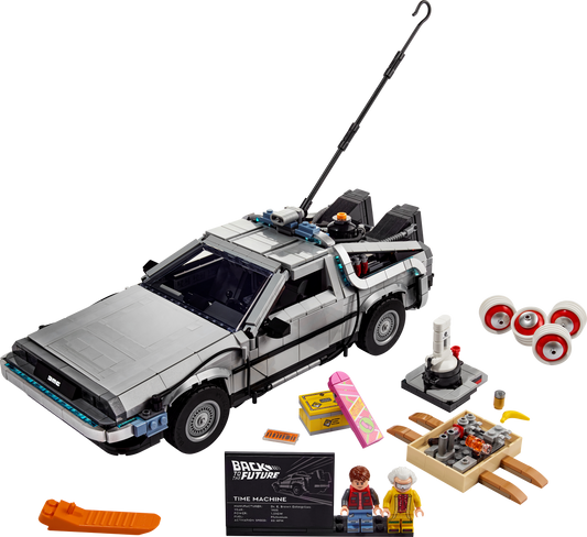 Back to the Future Time Machine — LEGO 10300 — official product photo