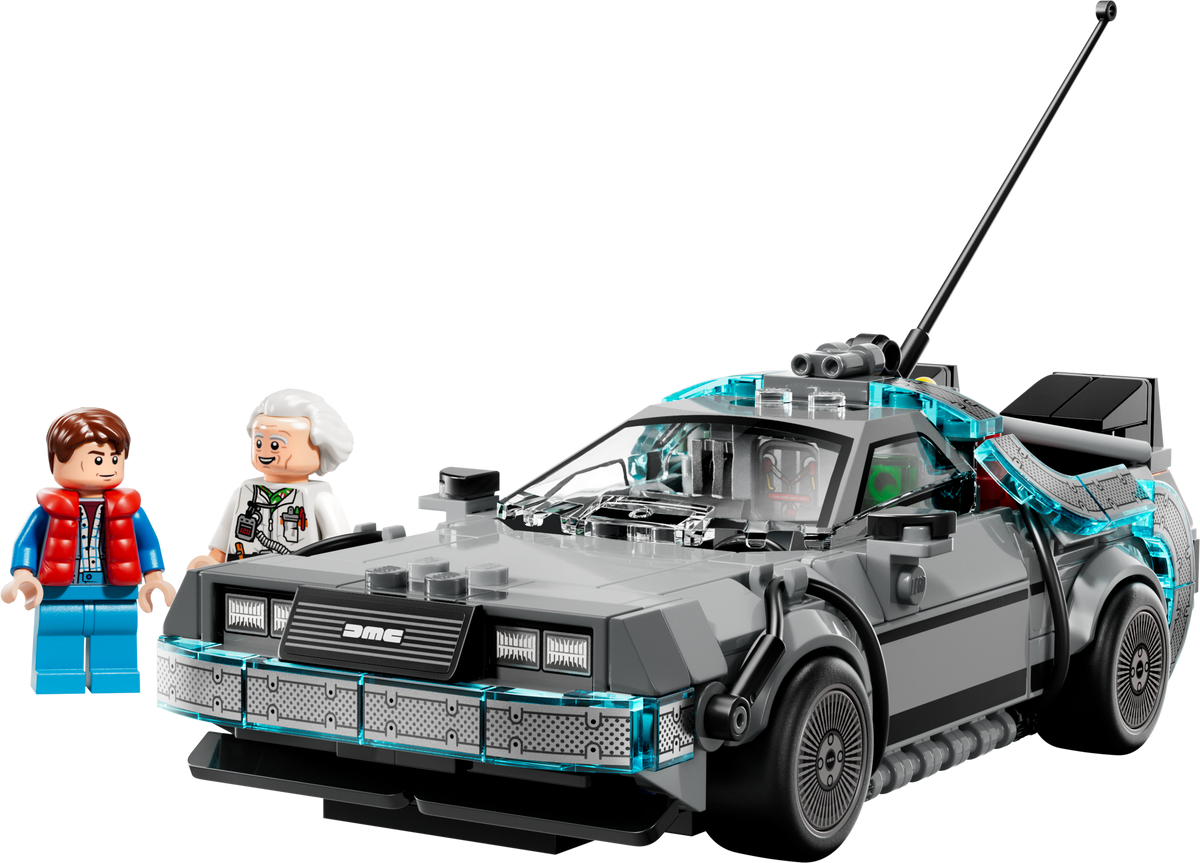 Time Machine from Back to the Future — LEGO 77256 — official product photo