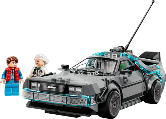 Time Machine from Back to the Future — LEGO 77256 — official product photo